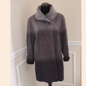 Lambswool Mohair ombre coat. Stunning.